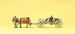 Preiser HO Scale Model - Farm Workers With Cow, 1:87 Scale, Train Layout Accessory 5 thumbnail image