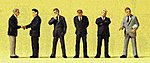 Preiser 10380 HO Scale 1:87 Hand Painted Businessmen Figures – 6 Piece Set, NIB