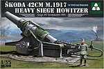Takom Skoda 42cm M.1917 Heavy Siege Howitzer Plastic Model Military Vehicle Kit 1/35 Scale #2018