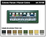 Vallejo Panzer Aces Paint Set/Plastic Storage Case (72 Colors & Brushes)  Hobby and Model Paint #