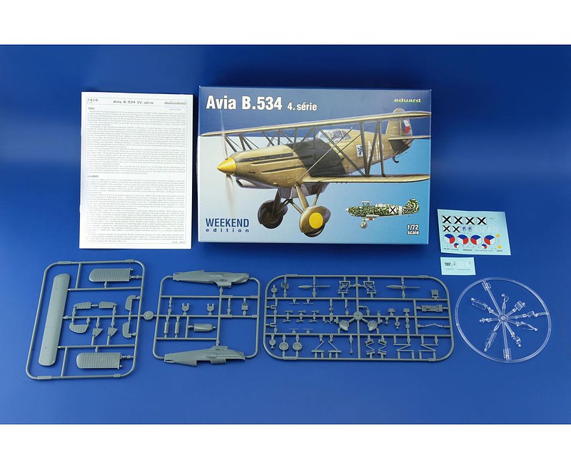 Avia b534 IV Series Aircraft -- Plastic Model Airplane Kit -- 1/72 ...