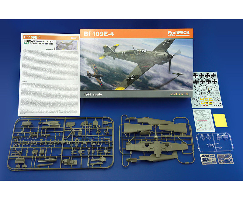 Bf109E4 Fighter (Profi-Pack) -- Plastic Model Airplane Kit -- 1/48 ...