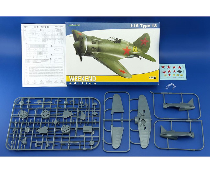 Polikarpov I16 Type 18 Aircraft (Weekend Edition) -- Plastic Model ...