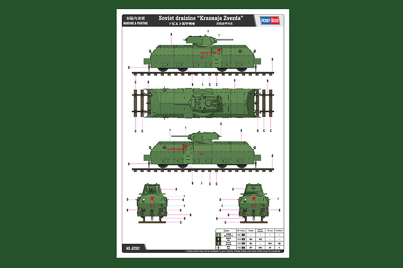 Russian Amored Train Plastic Model Military Vehicle Kit 1/72