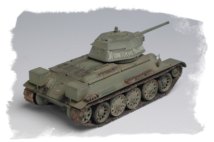 T-34/76 Russian Tank Model 1943 -- Plastic Model Military Vehicle Kit ...