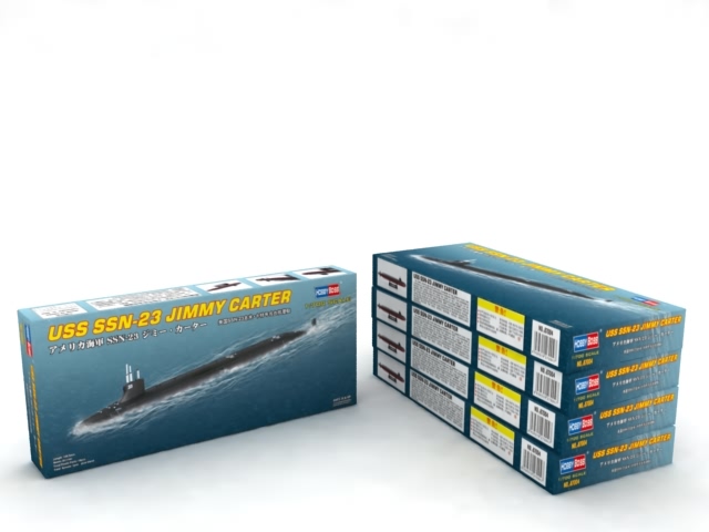 USS SSN-23 Jimmy Carter -- Plastic Model Military Ship Kit -- 1/700 ...