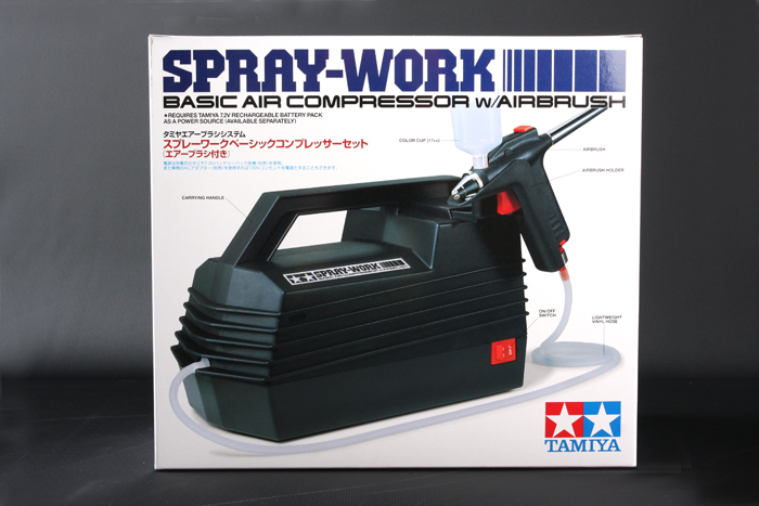 Tamiya Air Brush System No.20 Spray Work Basic Compressor Set With Air Brush 