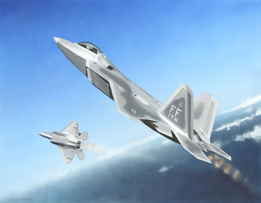 Trumpeter F-22A Raptor Fighter Plastic Model Airplane 1/144 Scale