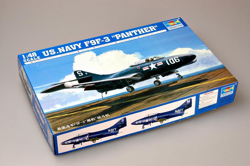 Trumpeter 1/48 F9F3 Panther US Navy Fighter Model Kit