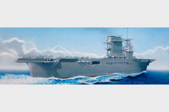 USS Lexington CV-2 1942 -- Plastic Model Military Ship Kit -- 1/700 ...