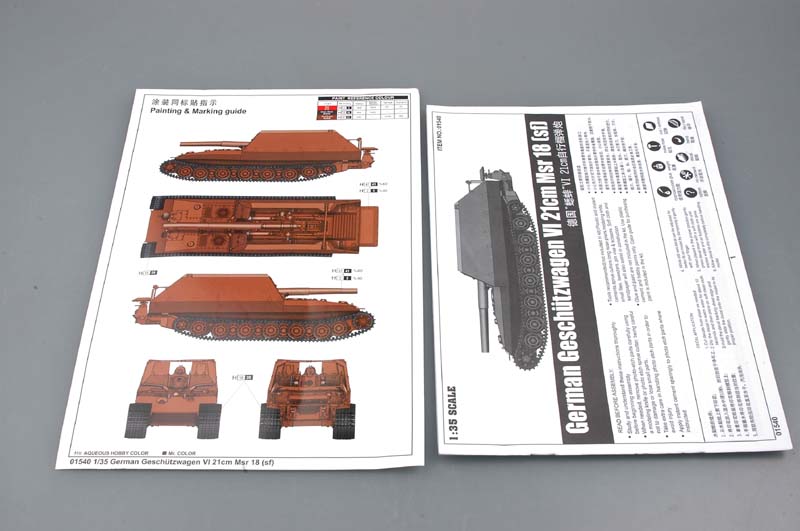Maquette Trumpeter 01540 - Char Allemand Geschützwagen VI 21cm Mrs 18 (1/35) Neuf