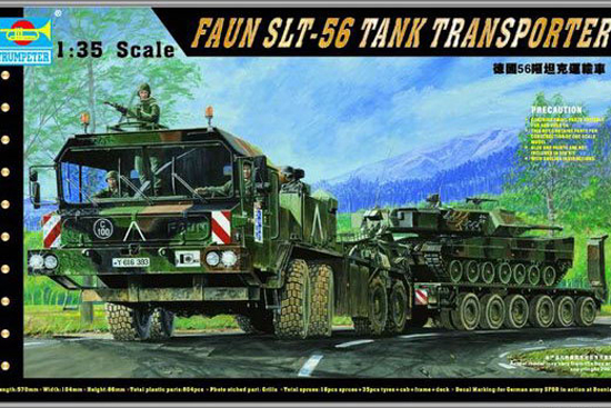 Trumpeter 1/35 – FAUN SLT-56 Tank Transporter – Maquette Plastique à Assembler – Dès 14 Ans