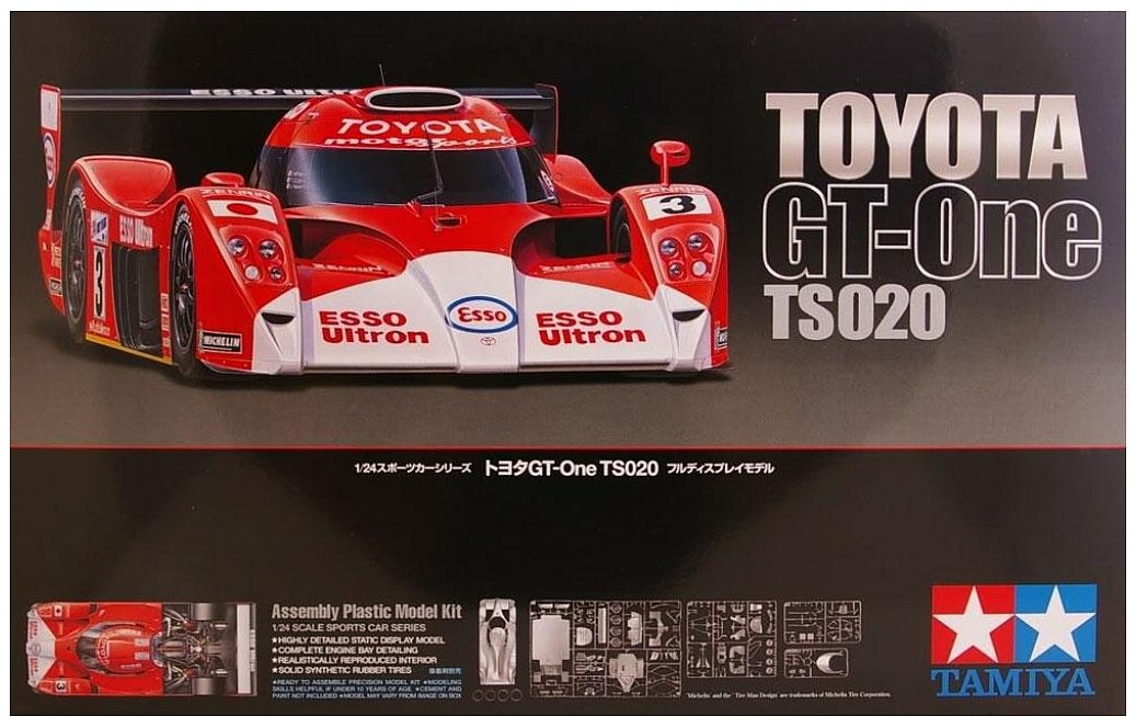 Toyota GT-One TS020 LeMans Racecar -- Plastic Model Car Kit -- 1