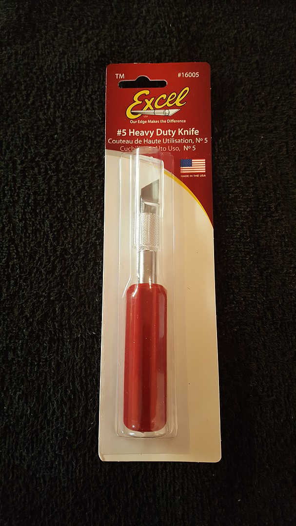 Heavy Duty K5 Knife with Safety Cap (Carded) Hobby and Model Cutting