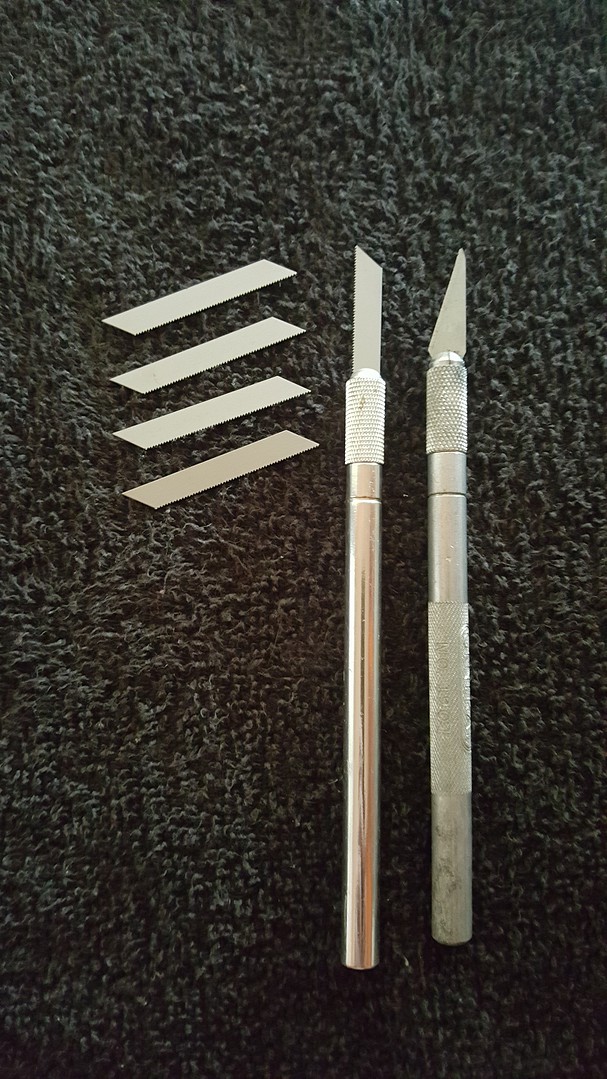 13 Light Duty Fine Saw Replacement Blades Model and Hobby Knife