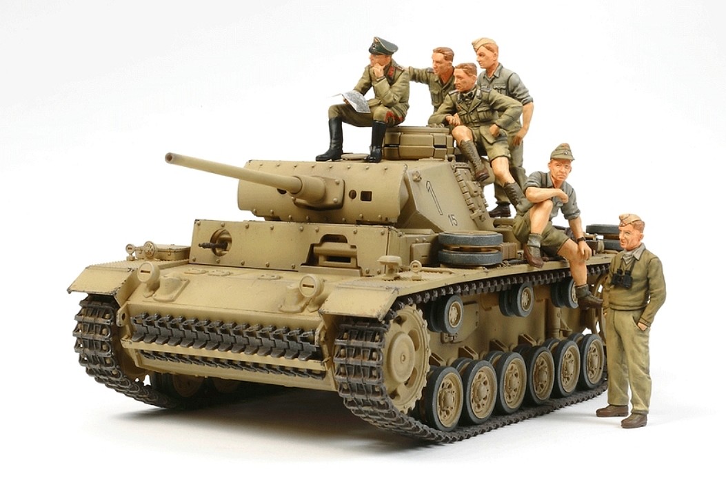 German PzKpFw III Ausf L w/Crew -- Plastic Model Military Vehicle Kit ...