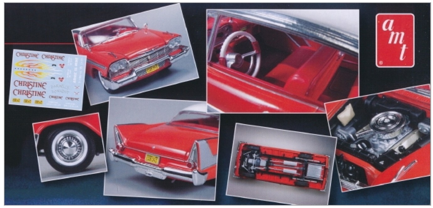 1958 Plymouth Christine Car (Red) Plastic Model Car Kit 1/25