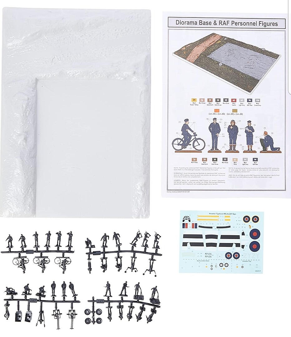 DDay Air Assault Gift Set with Paint & Glue Plastic Model Airplane