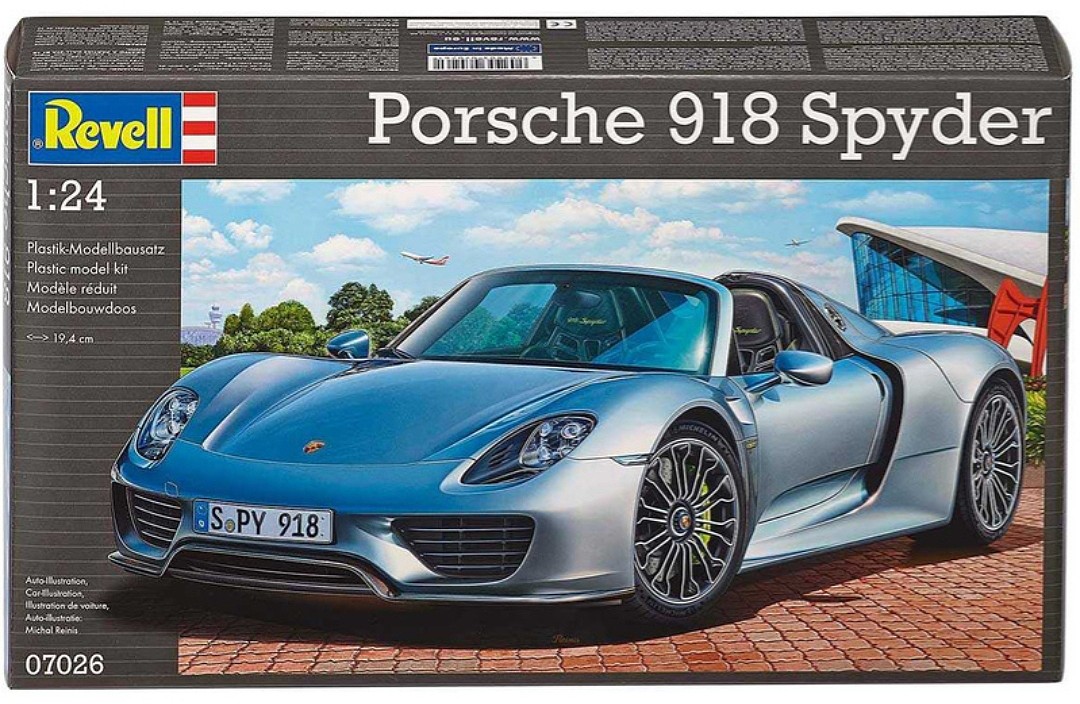 Revell-Germany Porsche 918 Spyder Plastic Model Car Kit 1/24 Scale