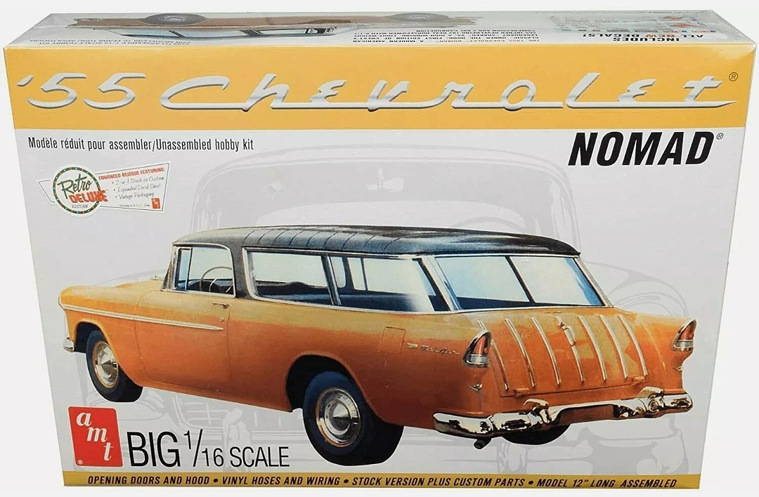 AMT 1955 Chevrolet Nomad 1/25 Scale Kit # 31740 for sale online 