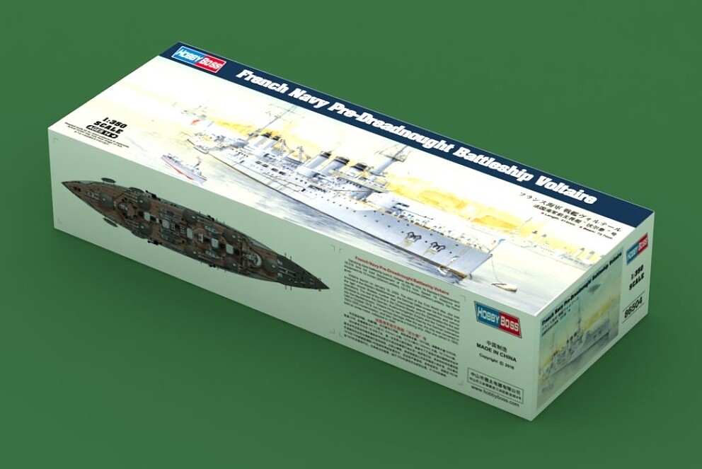 French Dreadnought Voltaire Plastic Model Military Ship Kit 1/350