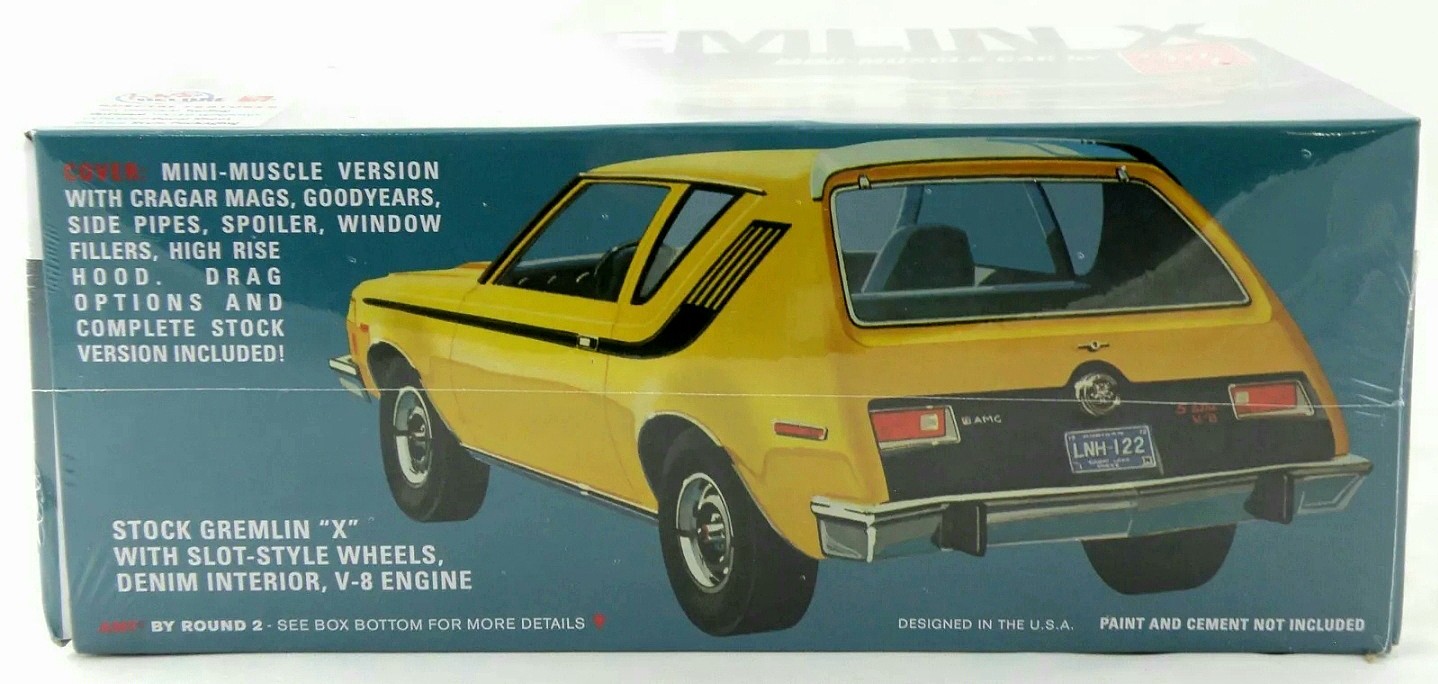 AMT 1974 AMC Gremlin X Plastic Model Car Kit 1/25 Scale #1077-12