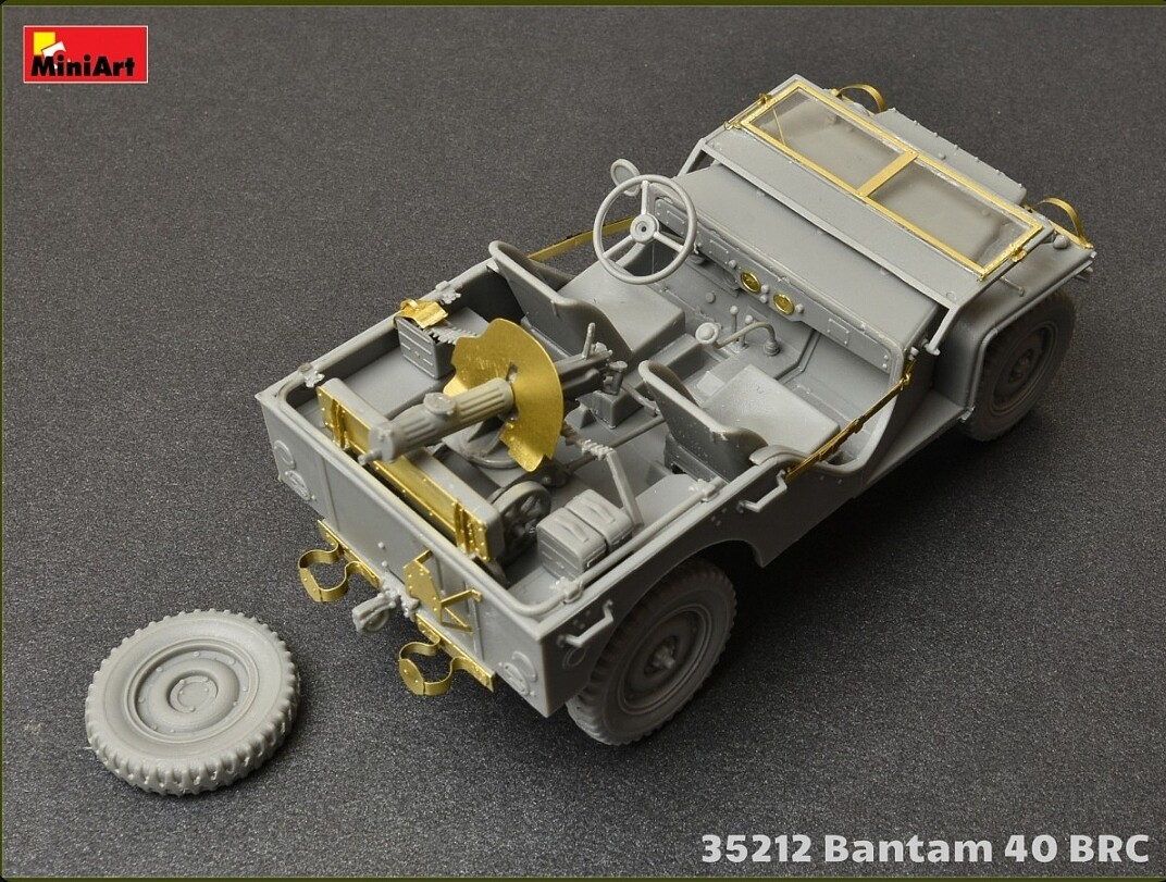 WWII Bantam 40 BRC Military Car -- Plastic Model Military Vehicle Kit ...