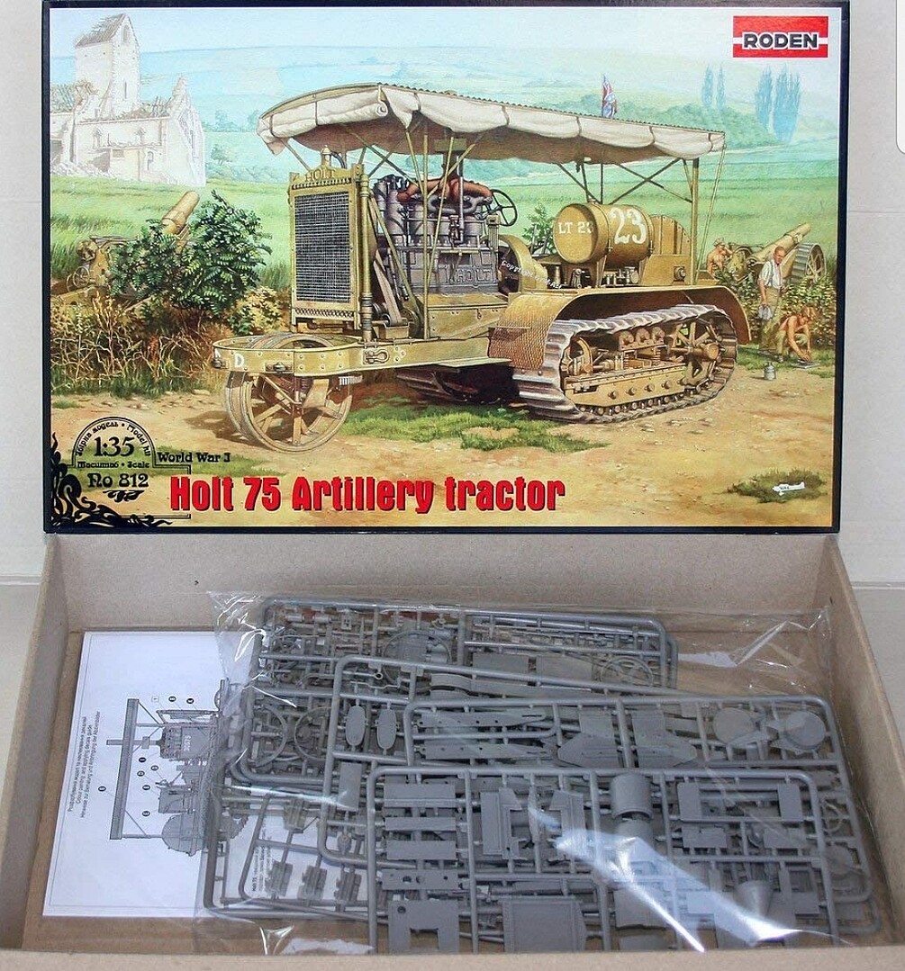 Roden 814 1:35th scale Holt 75 Artillery Tractor with BL 8-inch Howitzer 