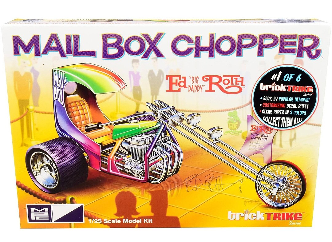 Ed Roth's Mail Box Chopper (Trick Trikes) -- Plastic Model Motorcycle ...