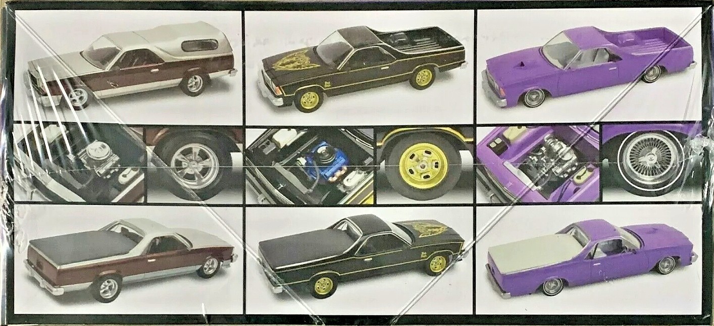 1978 Chevy El Camino (3 in 1) -- Plastic Model Car Kit -- 1/24 Scale ...