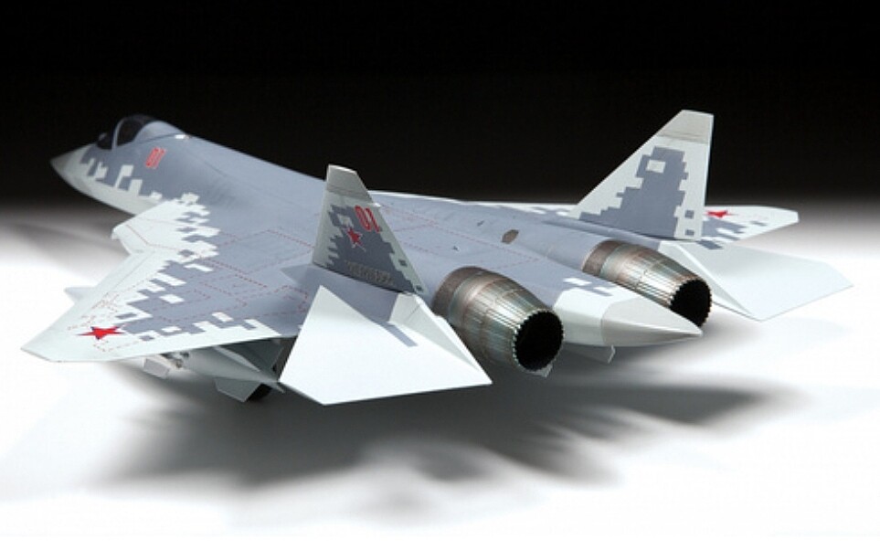 Russian Su57 5th Generation Fighter -- Plastic Model Airplane Kit -- 1/ ...