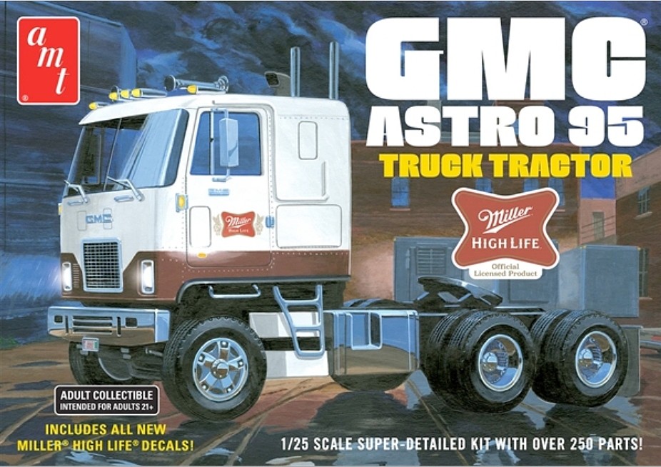 AMT 1140 1/25 GMC Astro 95 Semi Tractor Plastic Model Kit 