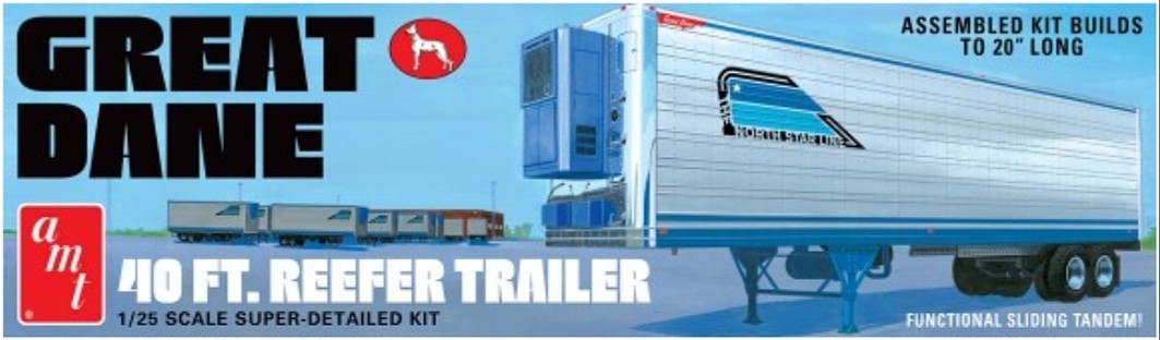 N Scale Truck Trailer 53 ft Reefer Xtra 
