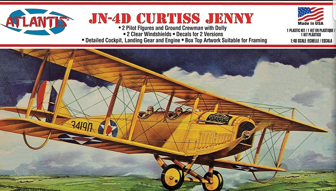 JN-4D Curtiss Jenny -- Plastic Model Airplane Kit -- 1/48 Scale -- #534 ...