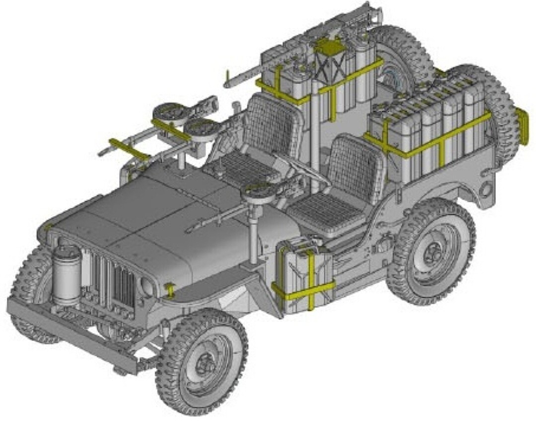 SAS 4x4 Truck Unit w/Commander & Crews -- Plastic Model Military ...