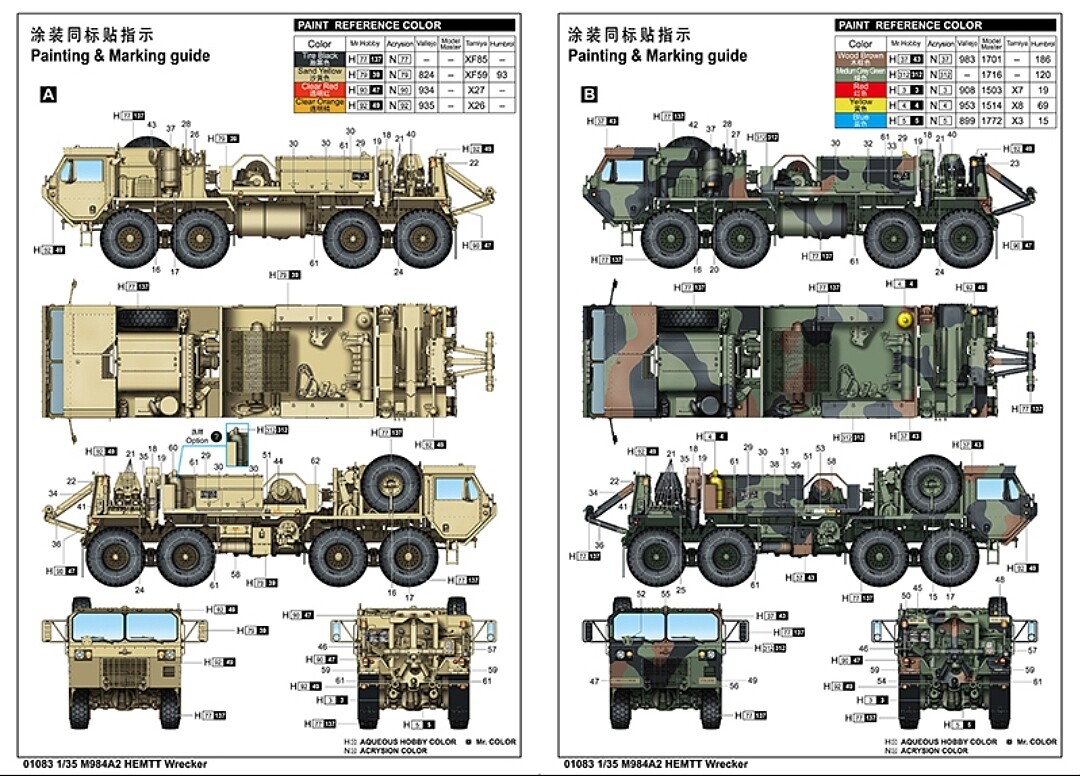 M984A2 HEMTT Wrecker Recovery Truck -- Plastic Model Military Vehicle ...