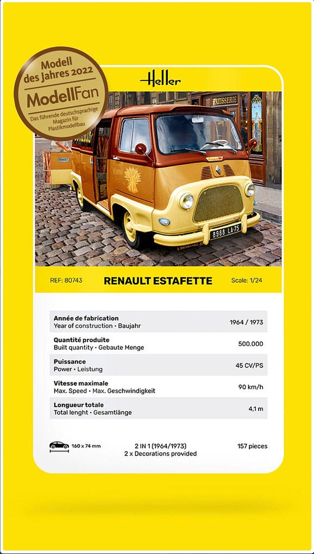 SAI 3538 - Renault Estafette microcar, transport d'enfants rétro87 SAI