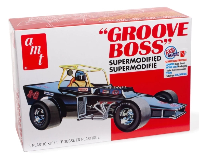 Groove Boss Super Modified Race Car -- Plastic Model Car Vehicle Kit