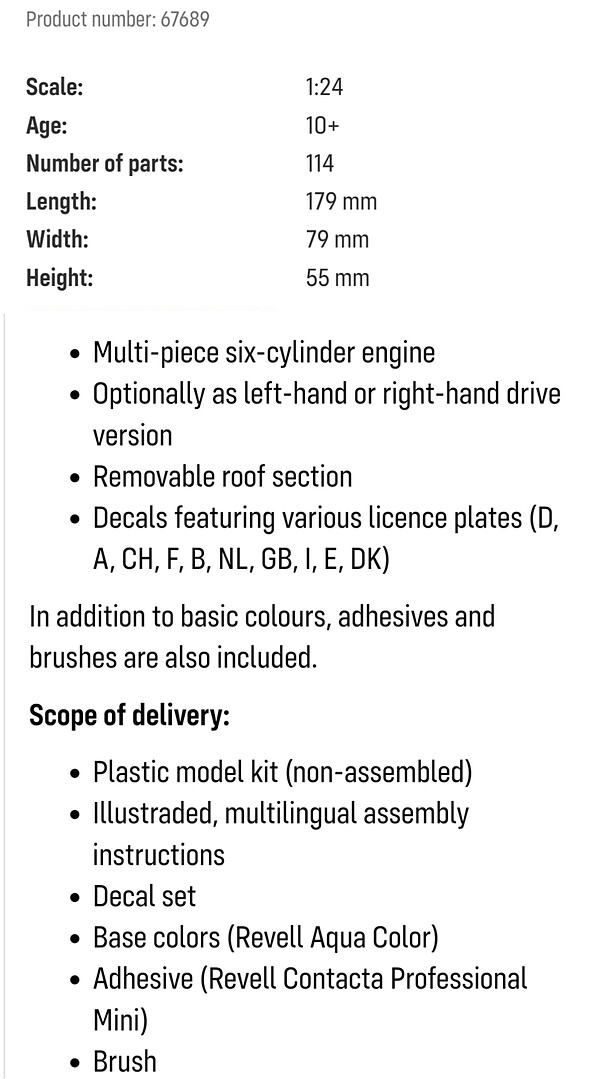 Porsche 911G Carrera 3.2 Targa Car w/paint & glue Plastic Model Car