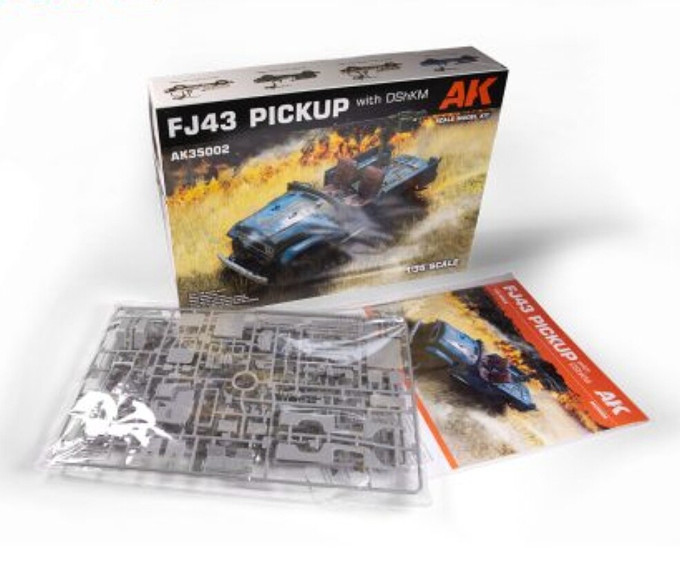 Maquette AK Interactive FJ43 Pickup Avec Canon SPG-9 – 1/35 – Figurine Militaire