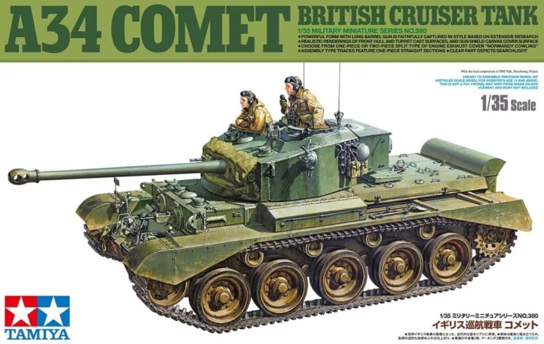 Gallery Pictures Tamiya British Cruiser A34 Comet Tank Plastic Model ...