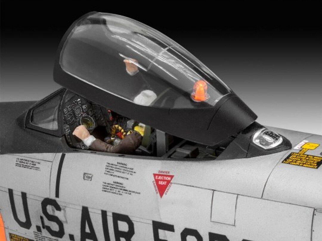 F86D Dog Sabre Fighter with paint & glue Plastic Model Airplane Kit