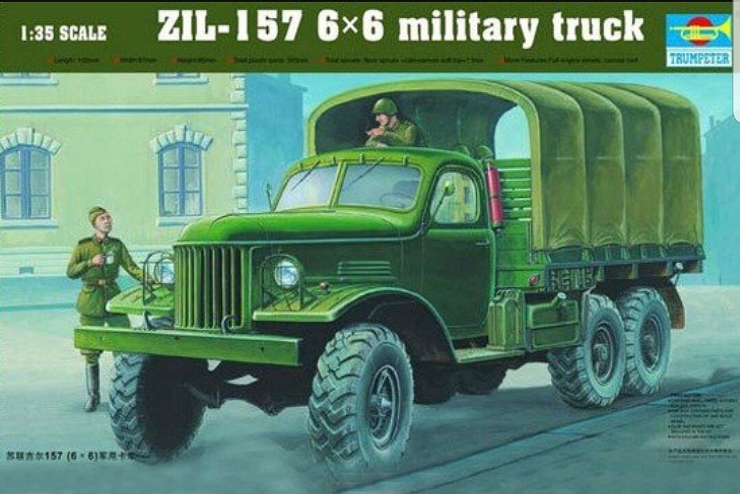 ZIL157 6x6 TRUCK Plastic Model Military Vehicle Kit 1/35 Scale