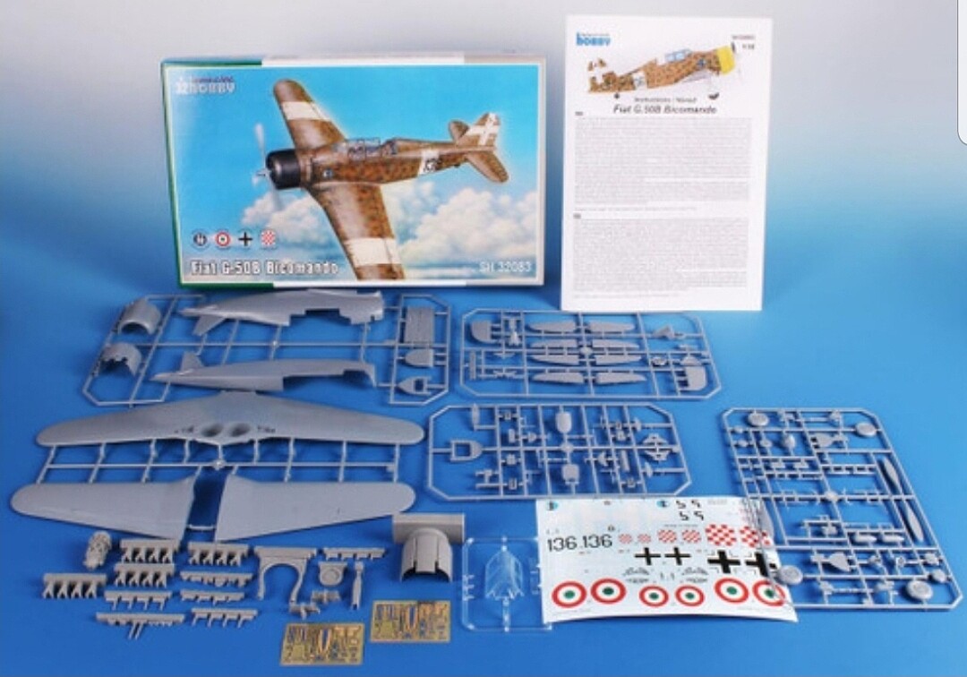 Fiat G.50B Bicomando Fighter -- Plastic Model Airplane Kit -- 1/32 ...