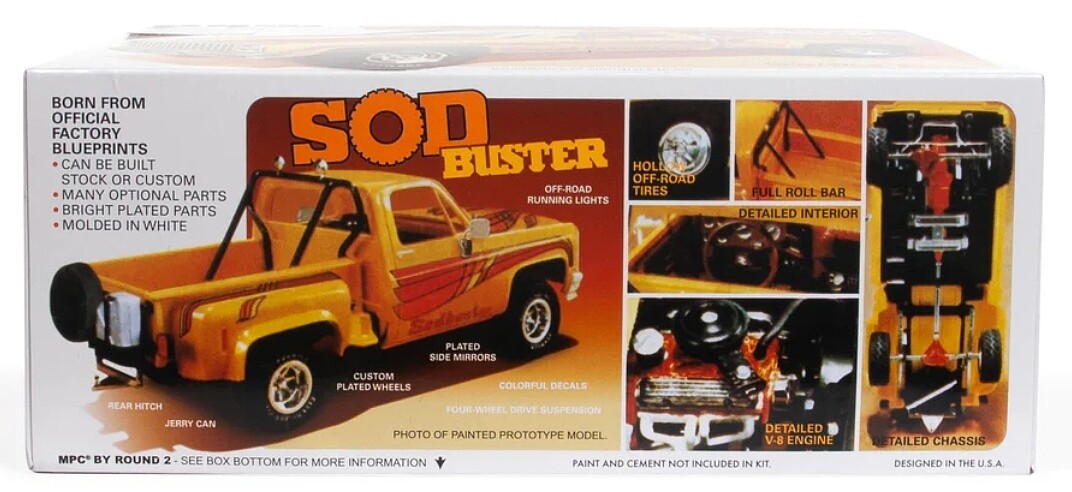 Amt/ Mpc MPC972/12 - 1/25 1981 Chevy Stepside Pickup Sod Buster - Neuf