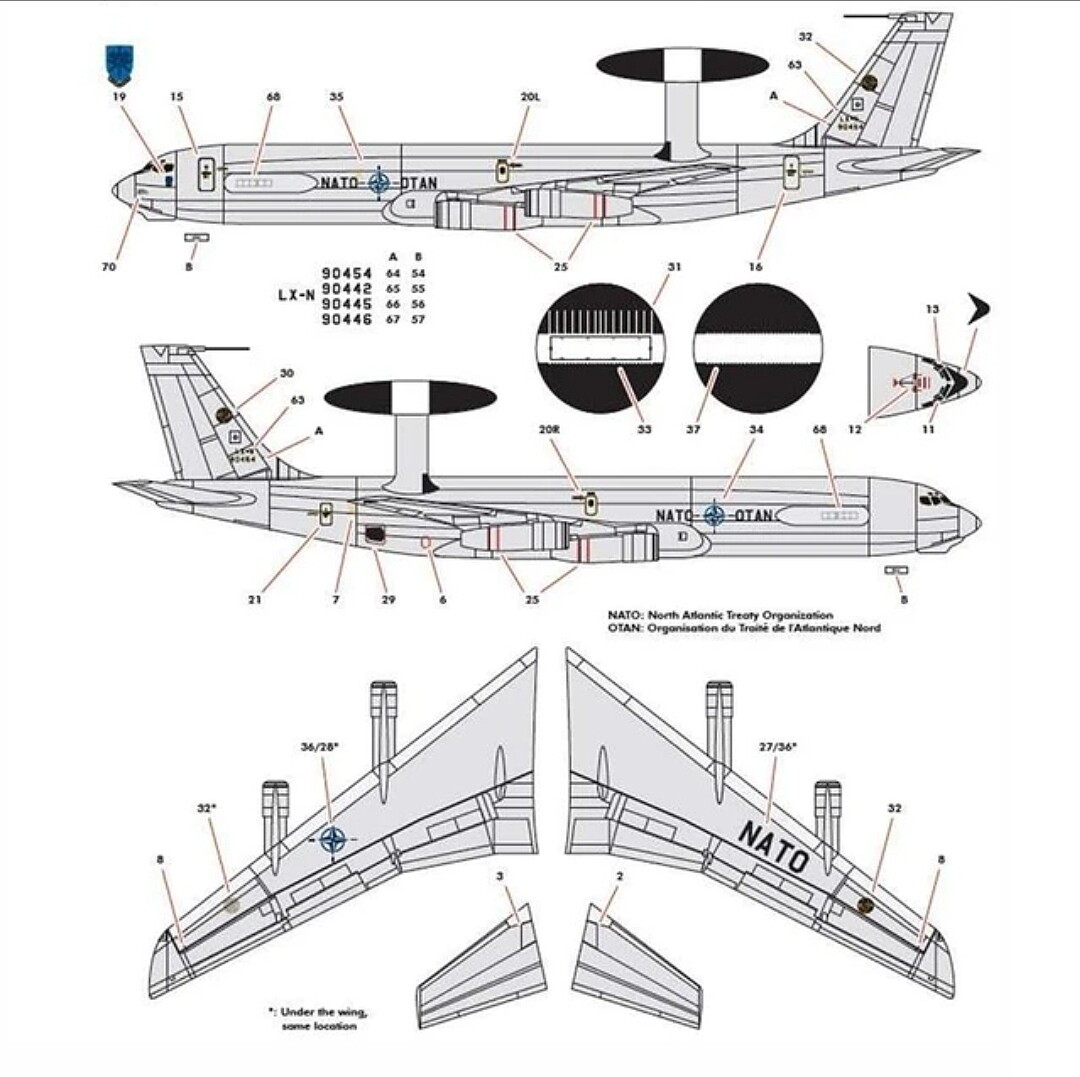 USAF E-3G Sentry, Academy 12629 (2023) - Related