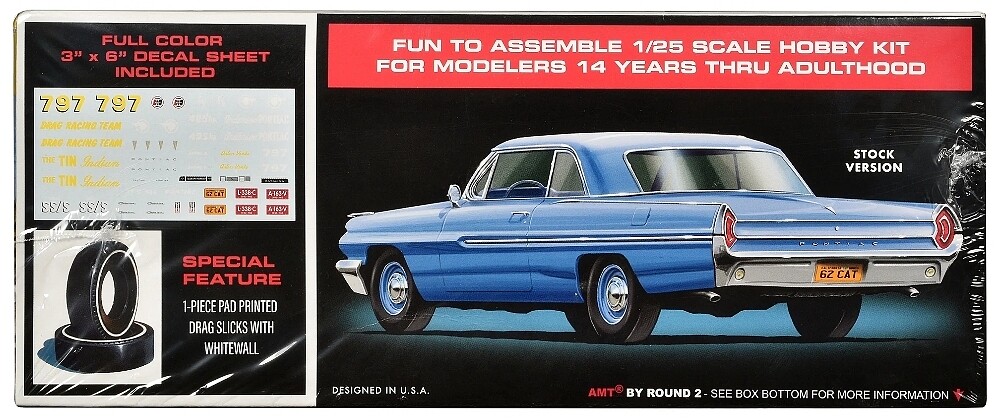 Kit Maquette Voiture Pontiac Catalina Super Stock 1962 - Échelle 1:25 - AMT 1392 - Modélisme à Monter Et Peindre - 3