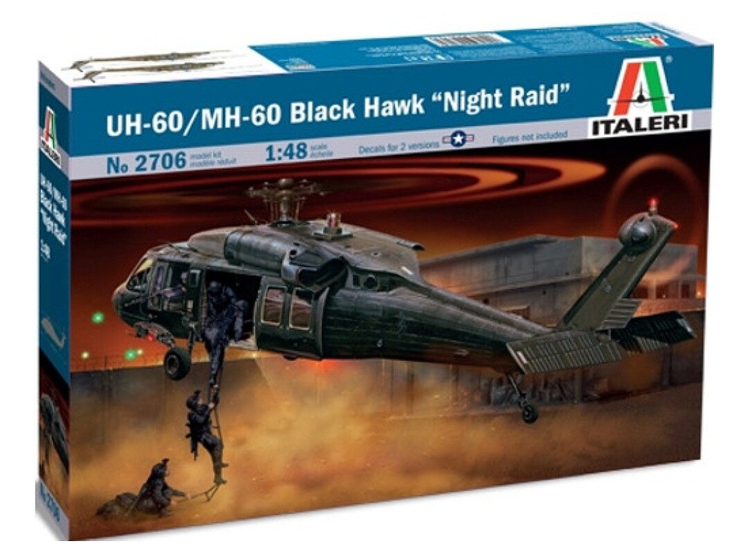 Italeri UH-60/MH-60 Black Hawk Plastic Model Airplane Kit 1/48 Scale #552706