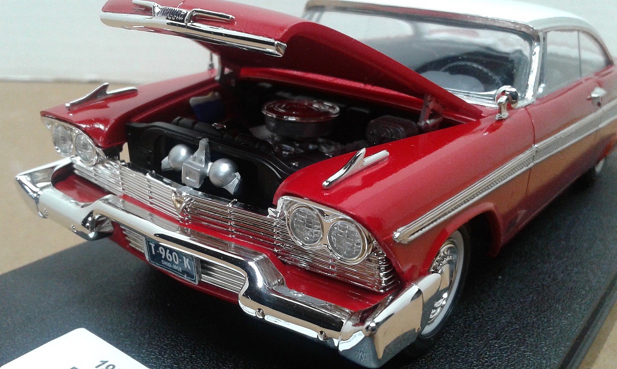 1958 Plymouth Christine Car (Red) Plastic Model Car Kit 1/25