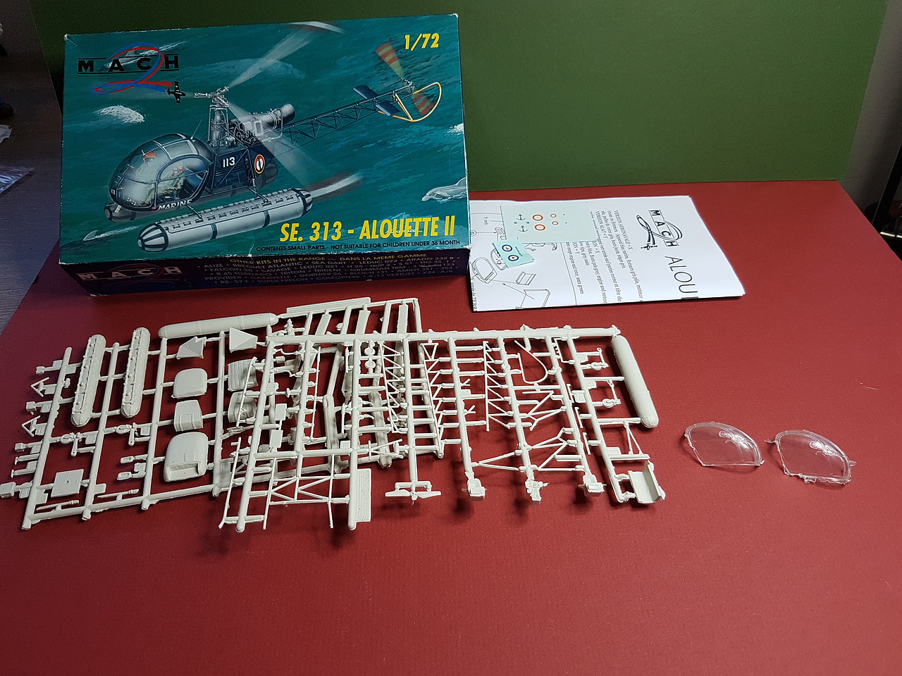 SE313 Alouette II Helicopter Plastic Model Helicopter Kit 1/72 Scale 25 pictures by